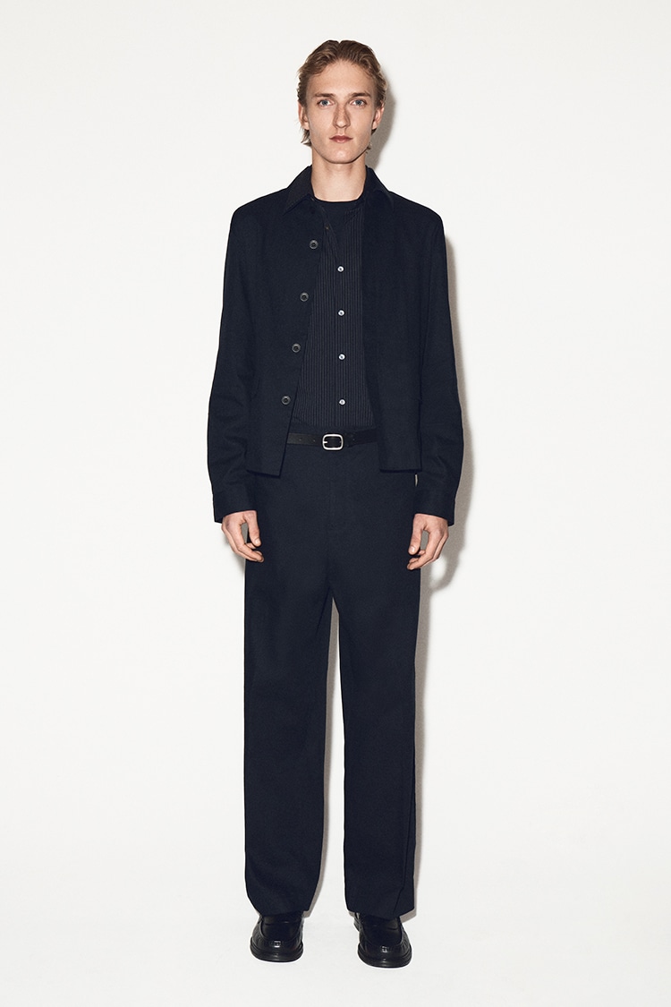 コットン ストレートレッグ パンツ